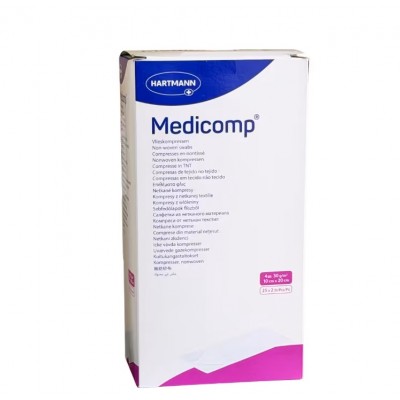 Compressas Medicomp TNT estéril 10x20cm Caixa 50